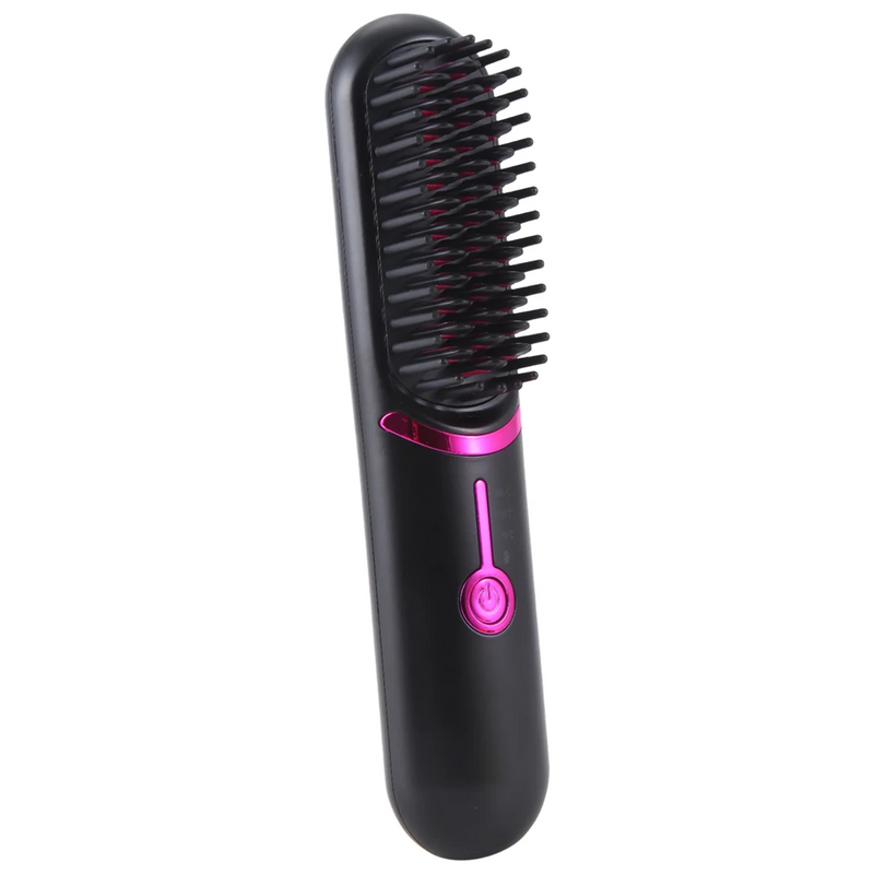 Electric Hair Brushes Wireless Hair Straightener Brush for Portable Rechargeable Hair Straightener Cordless Heating Comb