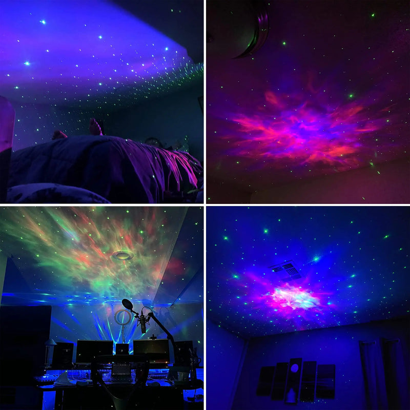 Galaxy Projector, Star Projector Galaxy Light, Night Light for  Bedroom Ceiling Gaming Room Decor，Sky Starry Nebula Aurora Lamp