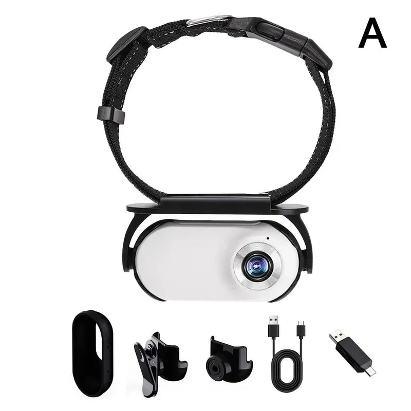 Cat Collar Camera For Pet Cameras & Monitors With Wide Angle Lens Mini Portable Stable Sport Action Body Camera With Video K5F6