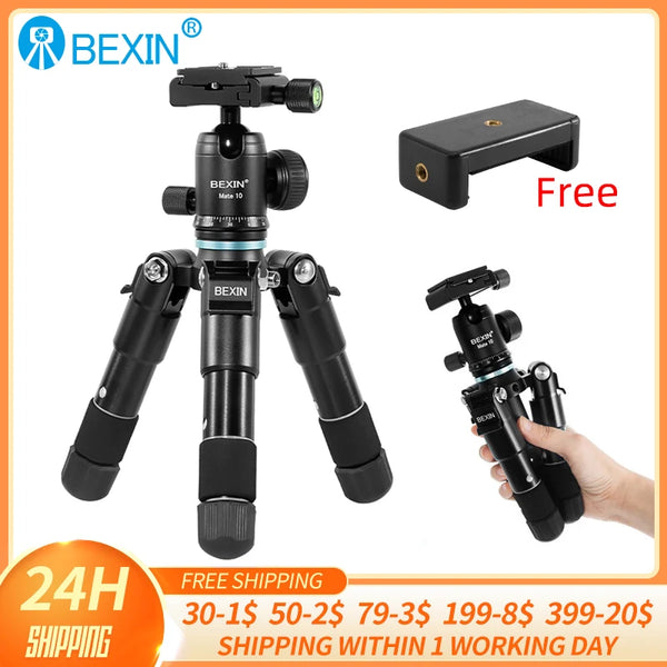 Portable Mini Tripods Profesional Aluminum  Stand Live Video Recording For Universal SLR Camera Smartphone