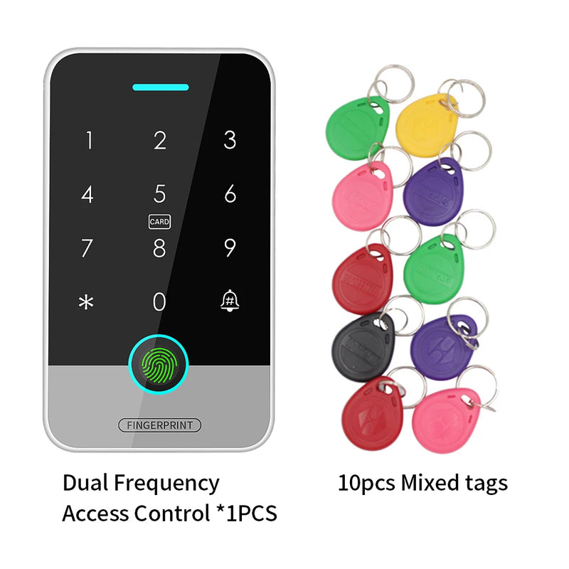 IP67 Tuya App RFID 125K 13.56mhz NFC Fingerprint Bluetooth Gate Door Opener work with Tuya BLE Gateway + Access Control Keypad