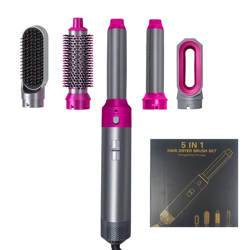 2024 New Upgrade 5 in 1 Hair Dryer 60000rpm High Speed Hot Air Brush Hair Styler Tools for Dyson Airwrap with Curling Barrel