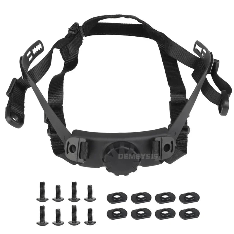 Tactical Adjustable Head Locking Buckle Comfortable Airsoft CS Helmet Chin Strap Suspension System for FAST SF HIGH CUT HELMET