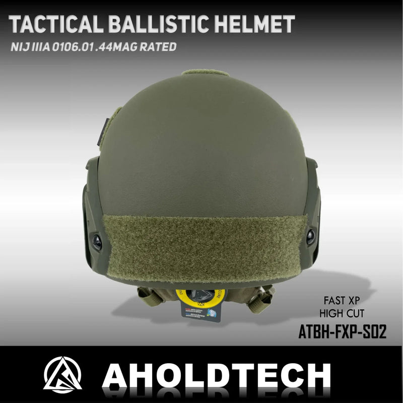 Aholdtech Bulletproof Helmet FAST XP Tactical PE Aramid ISO NIJ IIIA 3A CAM FIT BOA Dial EPIC Liner High Cut Ballistic Helmet