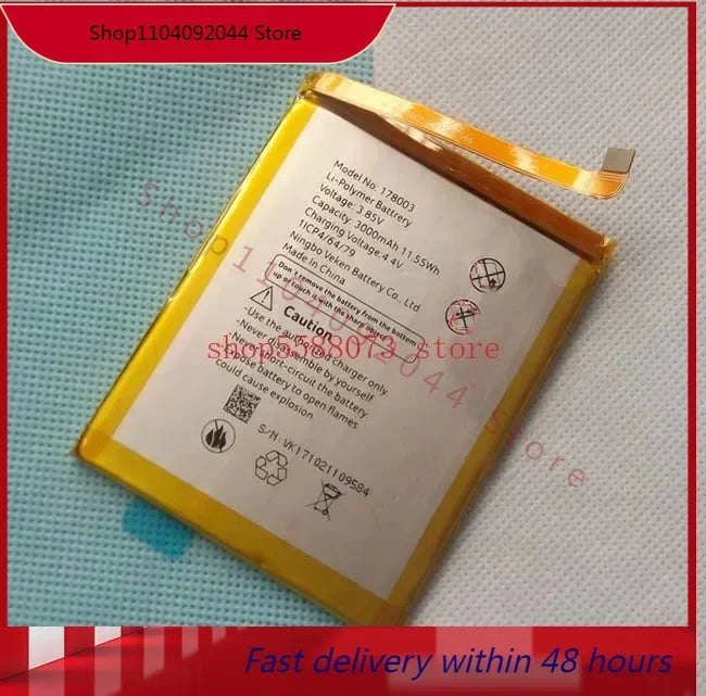 battery 3000mah 3.85V for Vernee M5 MT6750 Octa-core Android 7.0 Cellphone