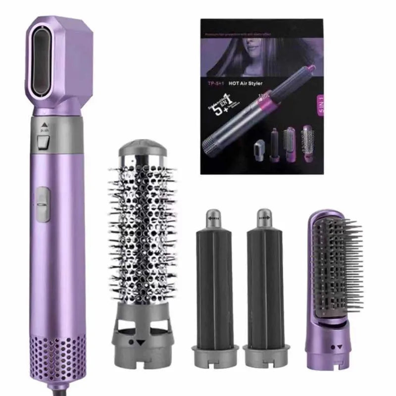 Multi Functional 5-in-1 Electric Hair Brush Dyson Airwraps Hair Dryer Brush Hot Air Comb Straight Hair Brush Curling Iron