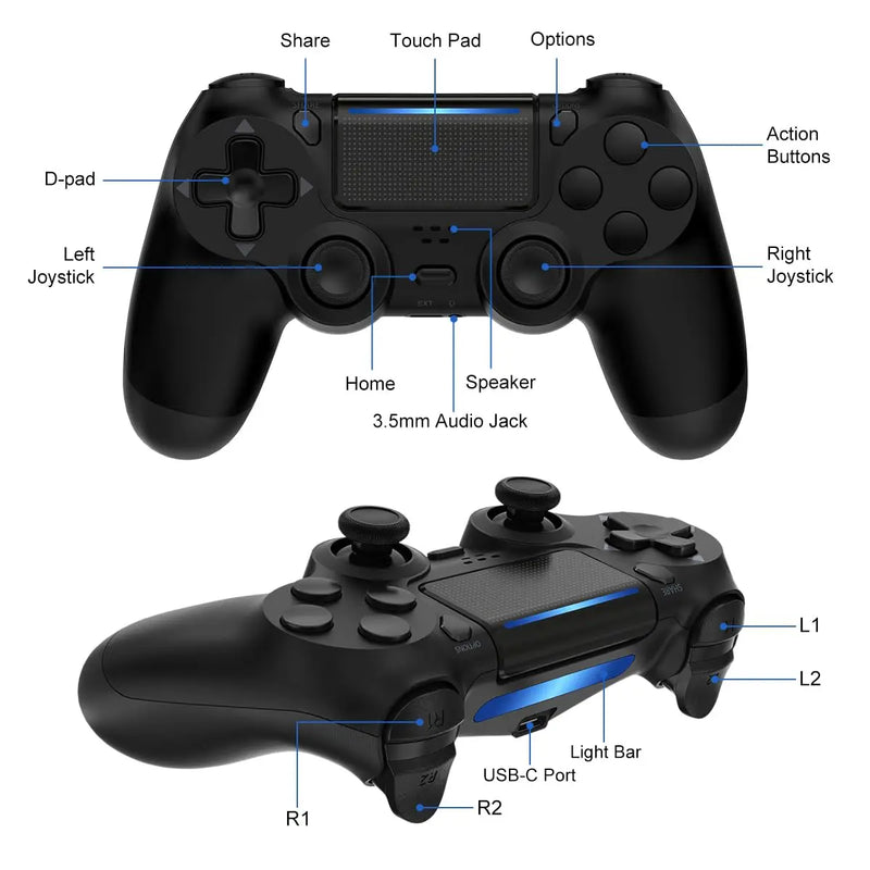 Controller for PS4 Slim Pro Joystick Gamepad Dual Vibration Wireless Bluetooth Joypad for PlayStation 4 Joypad PC/IOS/Android