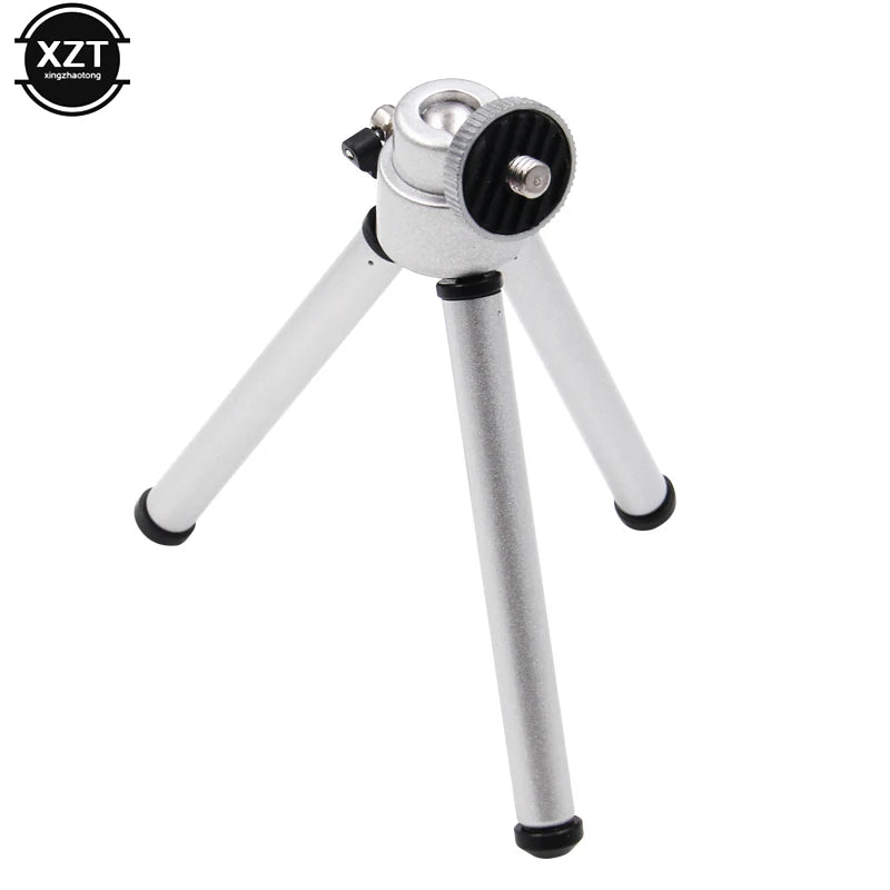 Universal Portable Mini Flexible Tripod 2 Section Holder for Projector Camera Desktop Tripod Stand Mount for Mobile Phone