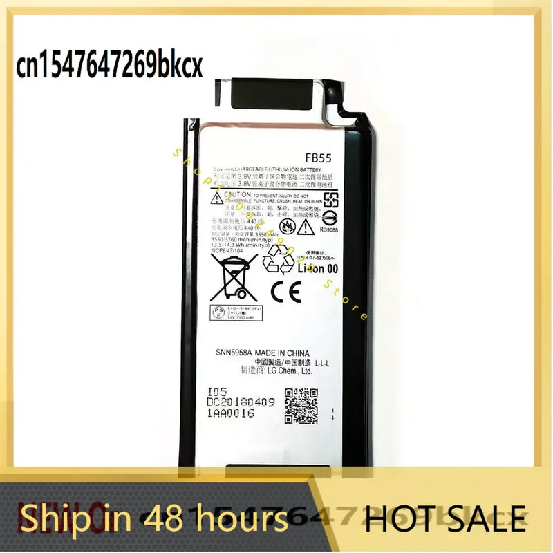 3760mAh FB55 Battery For Motorola Droid Turbo 2 XT1585 XT1580 XT1581 X Force Mobile Phone