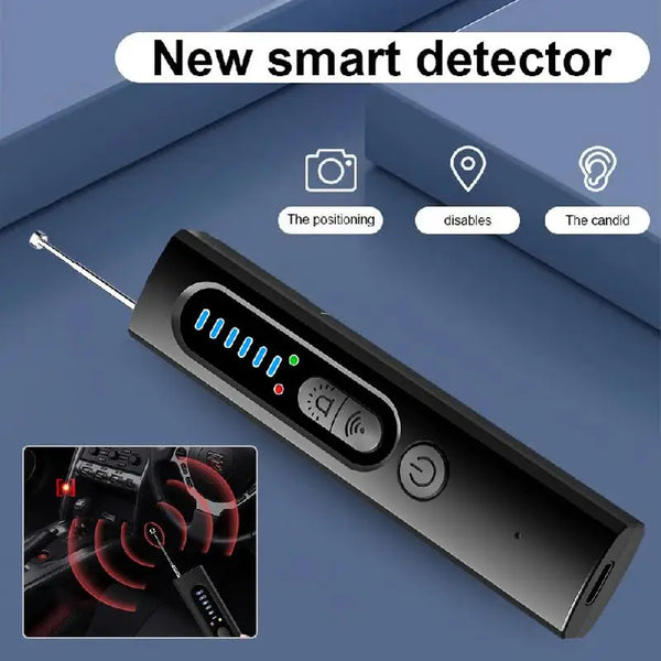 Hidden Camera Detector Bug Detector GPS Tracker Finder Anti-Spy Device Signal Scanner 6 Level Sensitivity For Home Office Hotel