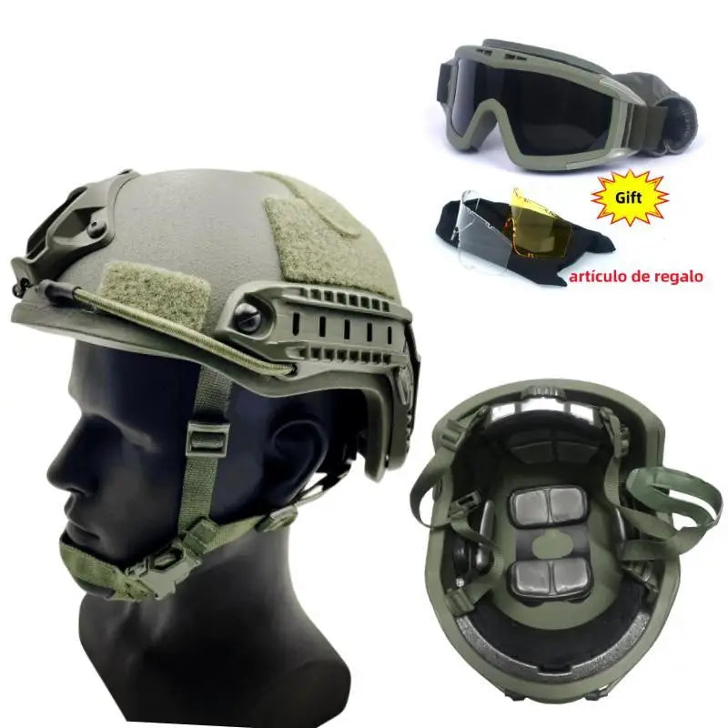 Tactical Helmet Kevla Tactical goggles Ballistic ACH High Cut High Quality Ballistic Helmet NIJ IIIA FAST Bulletproof helmet