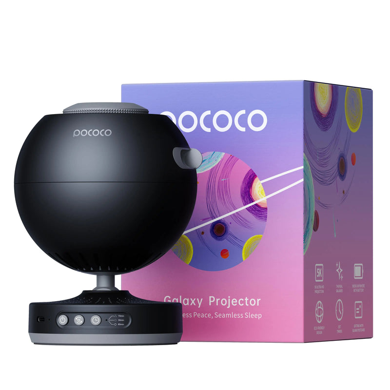 POCOCO Galaxy Projector Galaxy Light Projector Star Projector Night Light Lamp with High-Definition Soft Light for Children's