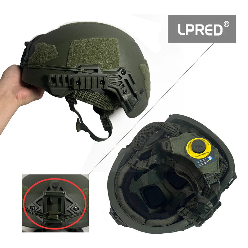 LPRED Wendy EXFIL Tactical 100% Bulletproof ISO NIJ IIIA 3A CAM FIT BOA Dial EPIC Liner High Cut Ballistic Bulletproof Helmet