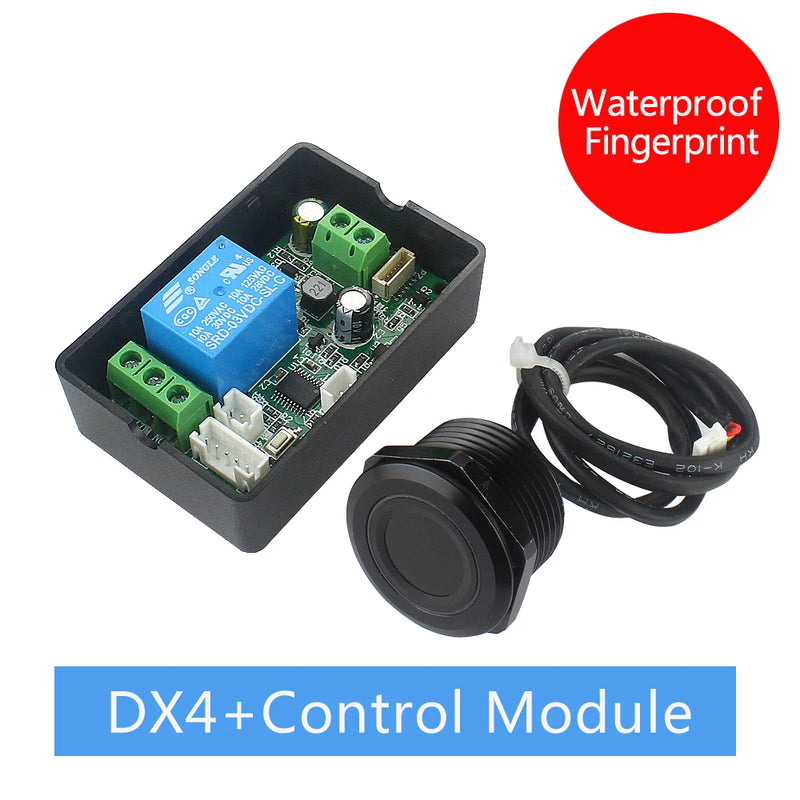 Access control fingerprint control board 7-30V fingerprint recognition relay module electric lock door lock controller