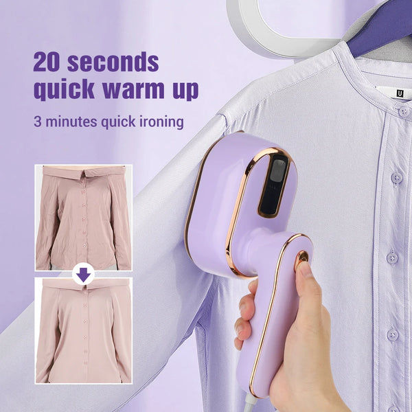 Portable Foldable Steam Iron 1000W High Power Clothes Hanging Ironing Machine Home Travel Steam Iron Ironing Machine