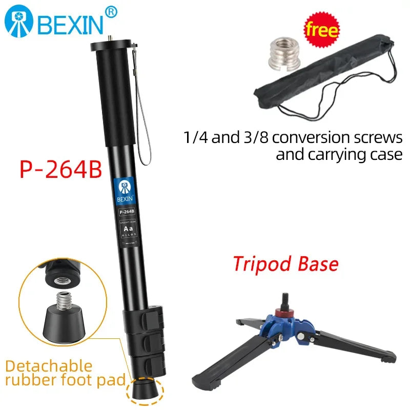 BEXIN Digital Camera Telescopic Handheld Monopod Lightweight Camera Mount Adapter Support Monopod For Nikon Sony Dslr Camera