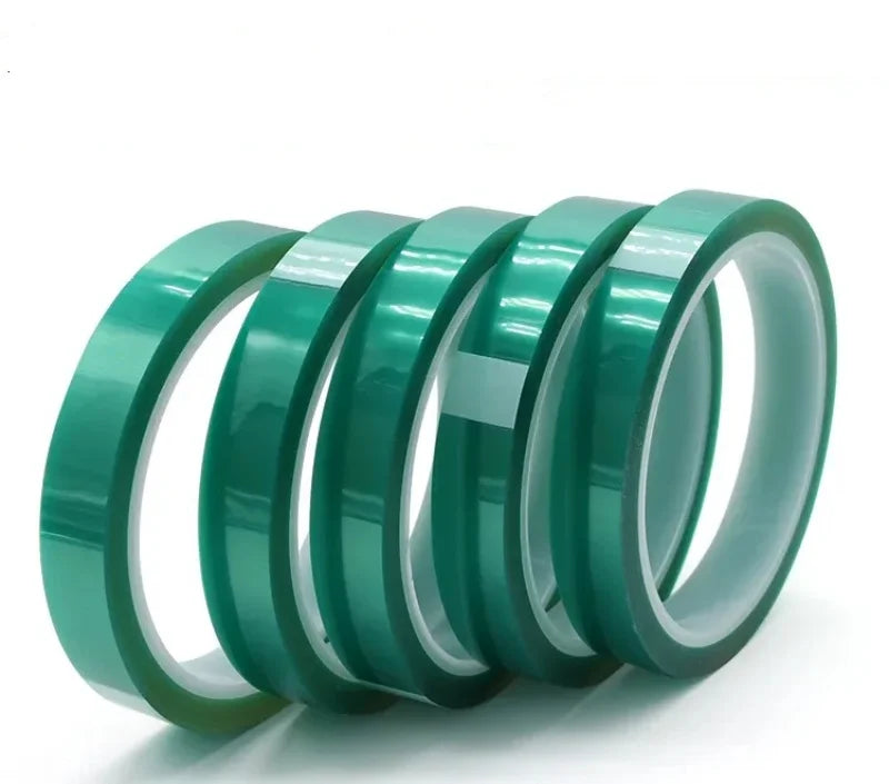 1/3/5pcs PET Film Tape 3mm ~ 100mm Green High Temperature Heat Resistant PCB Solder SMT Plating Shield Insulation Protection