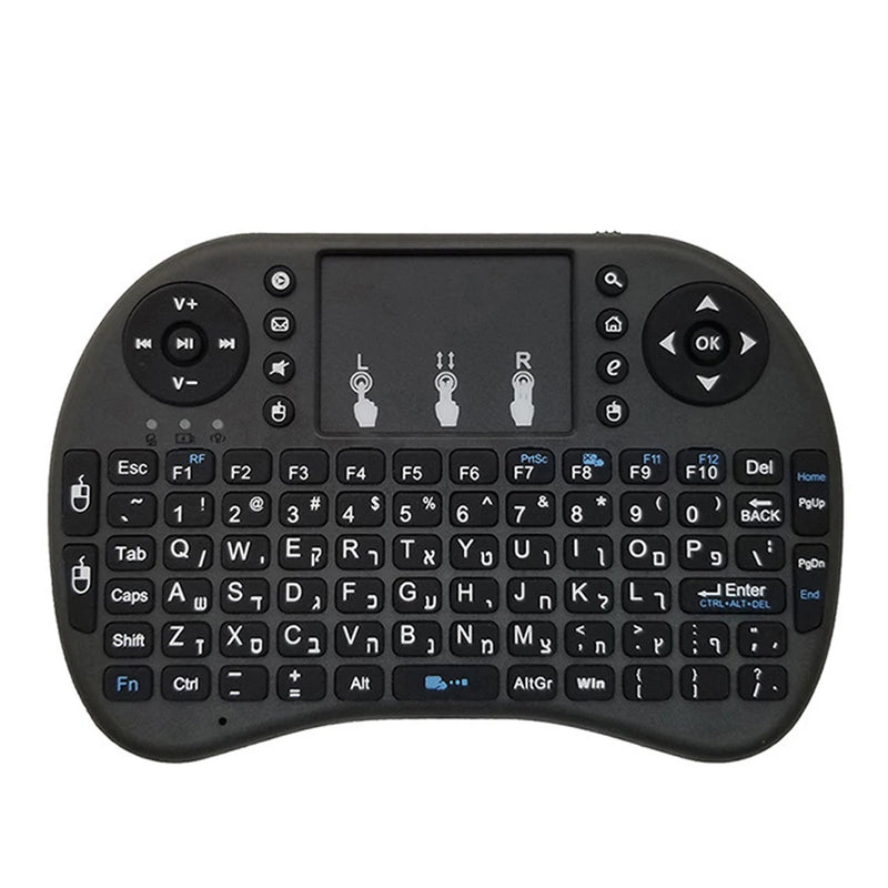 i8 Mini Wireless Battery Keyboard 2.4GHz English Language Air Mouse With Touchpad Handheld for Laptop Android TV Box PC