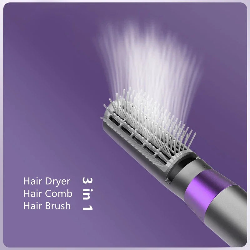 HATV 3 In 1 Electric Hair Dryer Hot Heating Hair Comb Wet Dry Hair Brush Curler Styling Tool Household