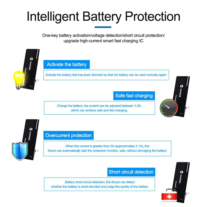 SUNSHINE SS-915 V9.0 Battery Quick Charging Activation Board Test Fixture For Android IPhone 15/Pro/Max Mobile Phone