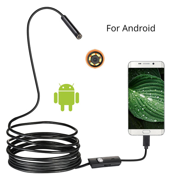 3 in 1 5.5/7.0mm Mobile Phone Endoscope Camera USB/Micro USB Waterproof for Android phone Home Sewer Pipe Car Inspection Tool