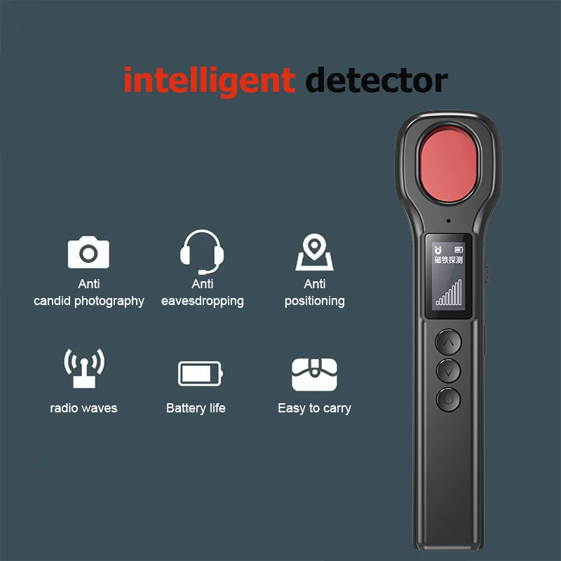 Portable signal detector anti-peeping camera finder anti-spy infrared scanner signal source anti-lost sound and light alarm