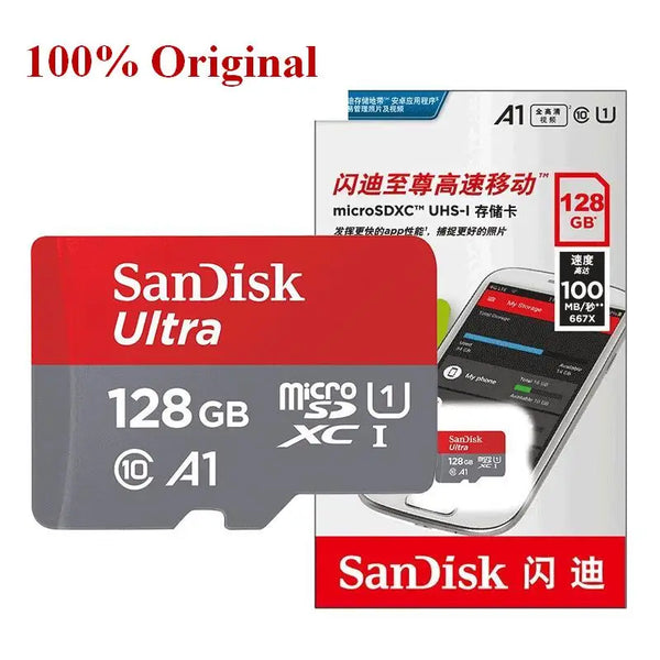 Sandisk A1 Memory Card 32gb 64GB 128GB 512GB 256GB 1TB 1.5tb Class10 UHS-1 flash Micro sd TF/SD Card Camera recorder phone pc