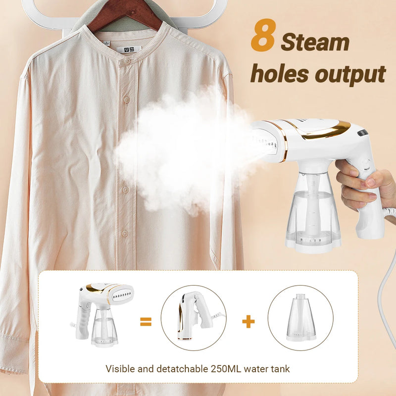 1600W High-power Constant Temperature Garment Steamer For Home Travel Portable Foldable Steam Iron With Three-speed Adjustment