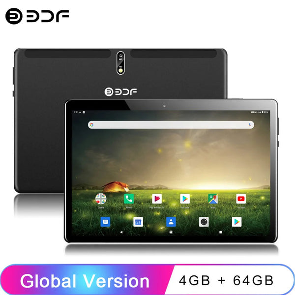 BDF New M107 Pad 10.1 Inch Tablets Octa Core 4GB RAM 64GB ROM Google Play Dual SIM Cards Wifi Phone Call Tablet Pc 5000mAh