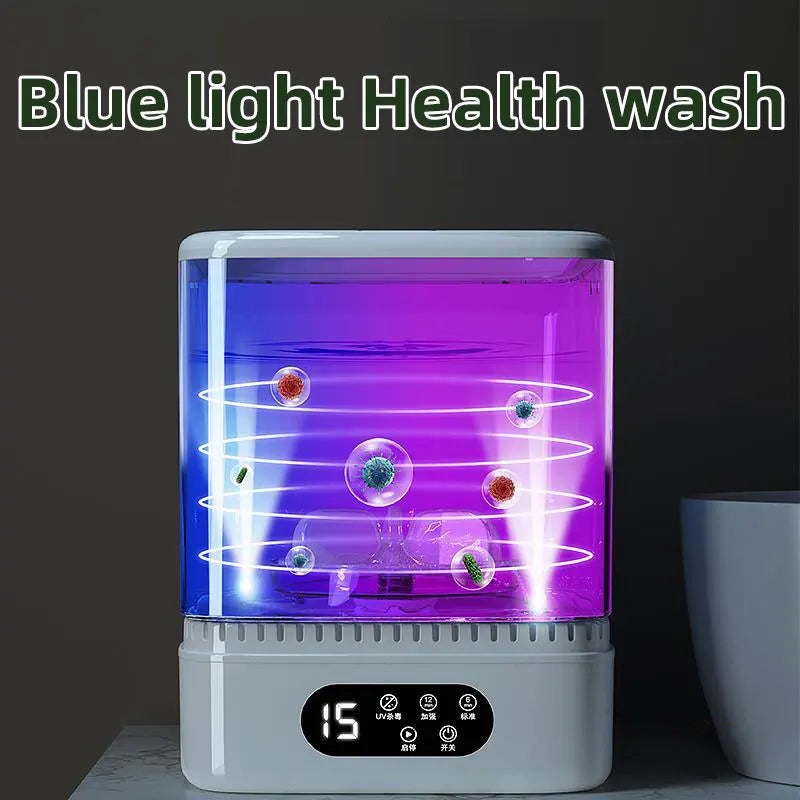 5L Mini Automatic Washing Machine,Energy Saving,Portable Electric Home Dormitory Underwear Elution Washer,LCD Screen,Blue Light