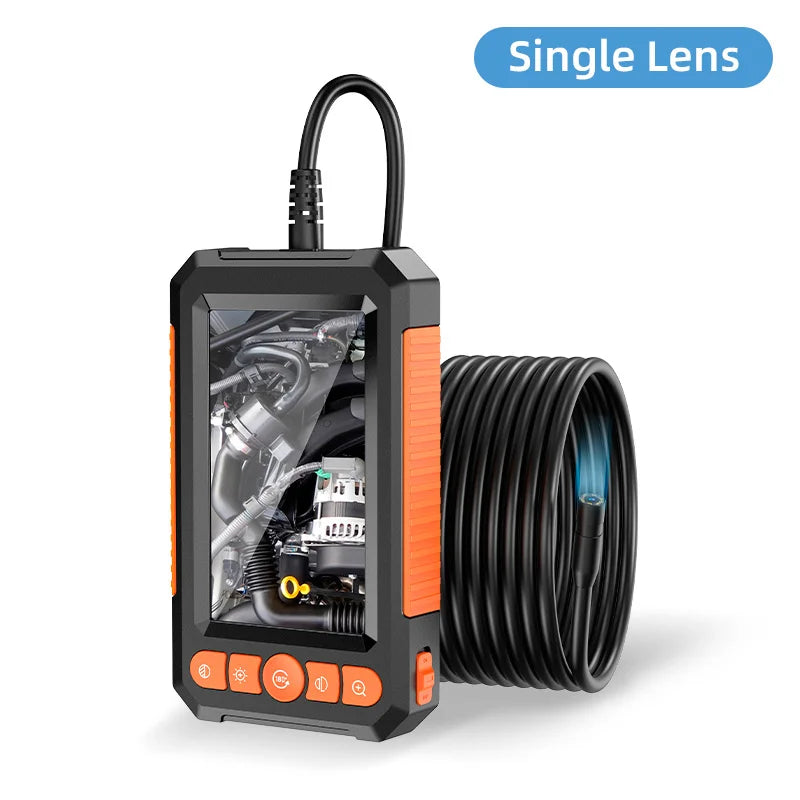 KERUI 2MP Endoscope with 4.3 IPS Screen for Pipe Sewer Dual Lens Waterproof Inspection Camera Borescope Monitor Car Repair LEDS