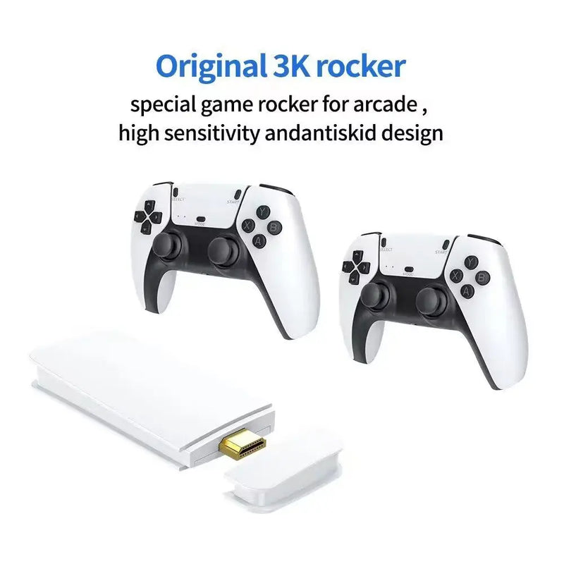 M15 Game Stick Mini Retro Video Game Console Built-in 20000 Games Wireless Gamepads 8K Video Game Controller Support 2 Player