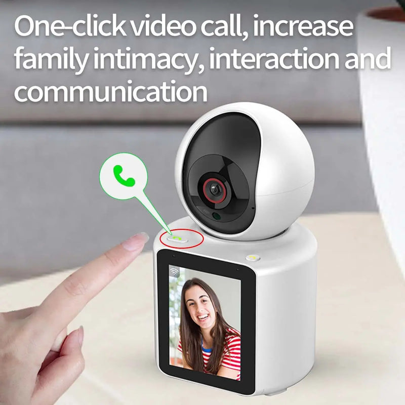 Linook HD 1080P 360PTZ Mini Home CCTV Connection Phone One Click Video Call Indoor Wireless CCTV Camera Night Vision