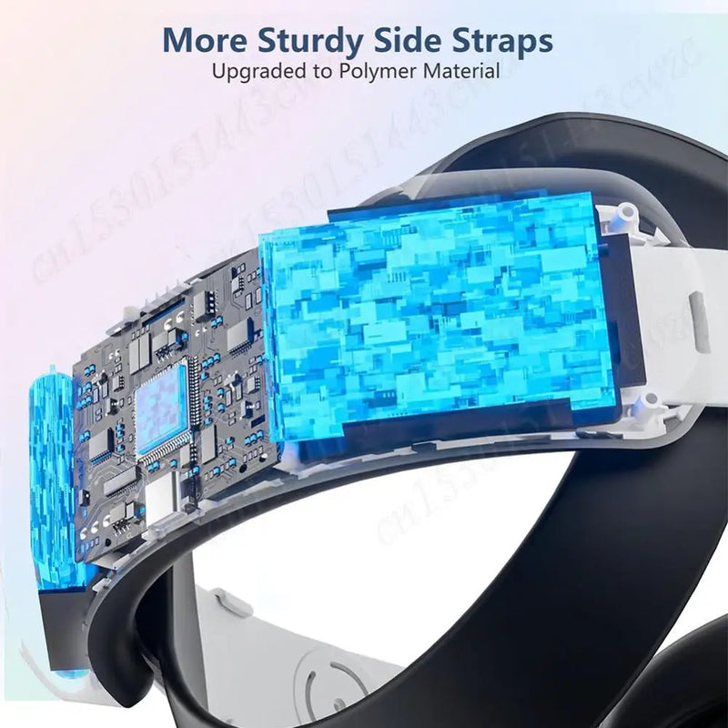 Comfort Adjustable RGB Head Strap for Meta Quest 3S VR Headset Head Band Head Strap 6000mAh Battery Extend VR Playtime Headband