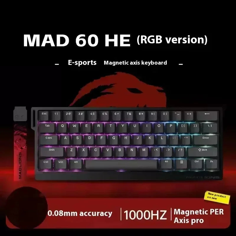 VGN VXE MADLIONS Madcatz Mad60/68HE Mechanical Keyboards 8K Polling Rate Low Delay Hot Swap Switch Gaming Keyboard for E-sports