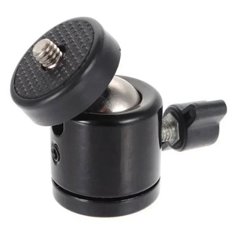 Universal Head Semi-Metal Mini Bracket Swivel Ball° Rotate Head Mount For DSLR Cameras Photography Devices Tripod