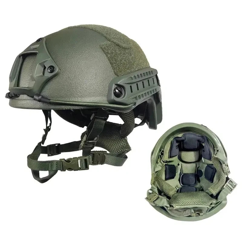 Kevlar Tactical Helmet Fast HDPE NIJ IIIA High Cut Trajectory Helmet UHMW-PE Trajectory 3A Bulletproof Helmet