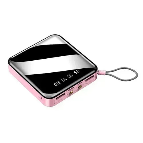 Mini power bank 30000mAh fast charging with digital flashlight display Portable external battery charger for iPhone and Android