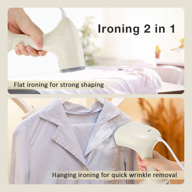 Handheld Garment Steamer Portable Steam Iron Fast-Heat 1000W Sterilization Mite Removal Hanging Ironing Machine For Clothes