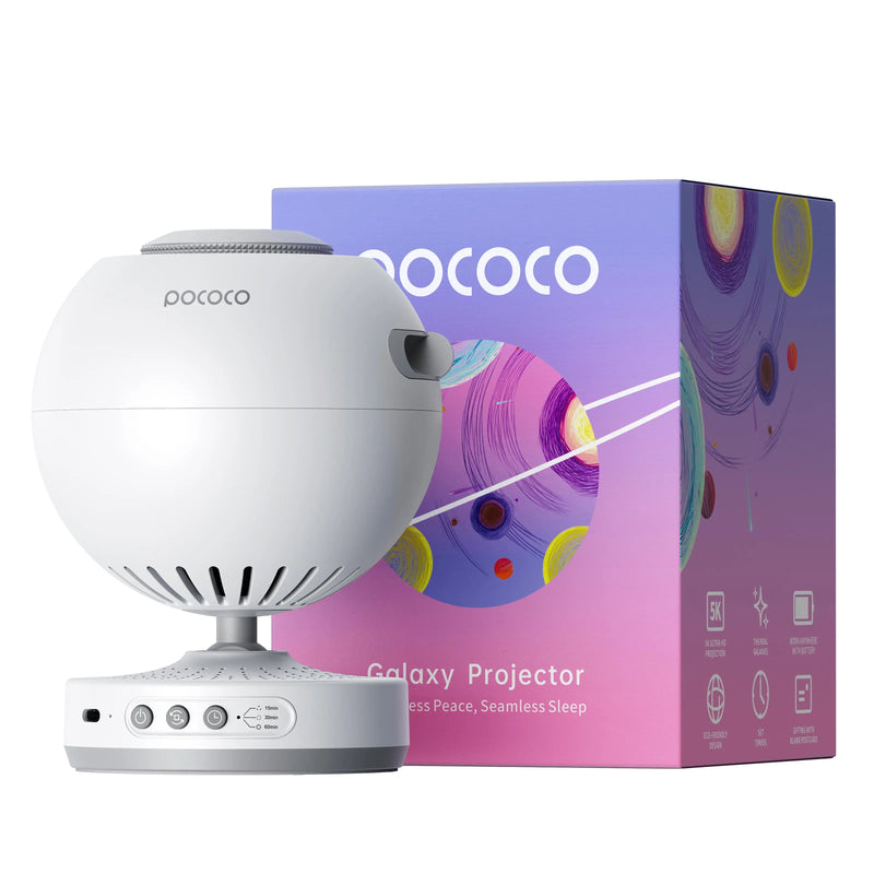 POCOCO Galaxy Projector Galaxy Light Projector Star Projector Night Light Lamp with High-Definition Soft Light for Children's