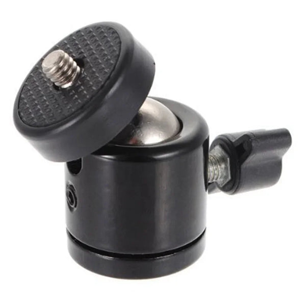 Swivel Mini Ball Head Screw Tripod Mount Degree Rotating Mount Base Adapter Aluminium Alloy For DSLR Camera And Devices