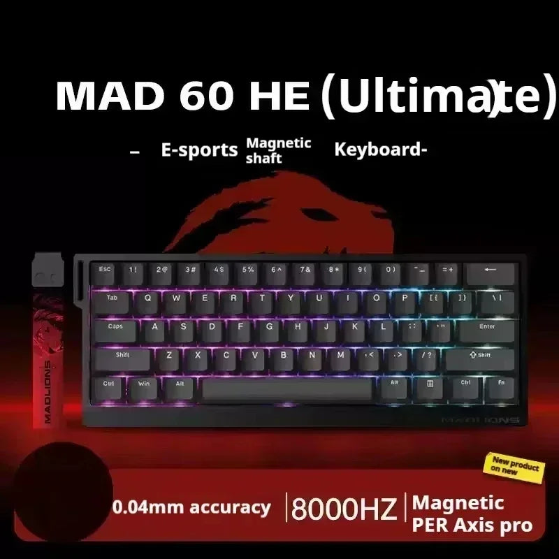 VGN VXE MADLIONS Madcatz Mad60/68HE Mechanical Keyboards 8K Polling Rate Low Delay Hot Swap Switch Gaming Keyboard for E-sports