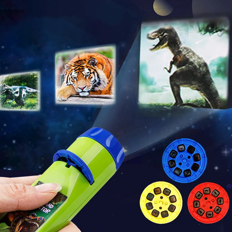 Projector Flashlight Toy Early Education Cognitive Bedtime Story Lighting Mode Projection Story Machine For Children