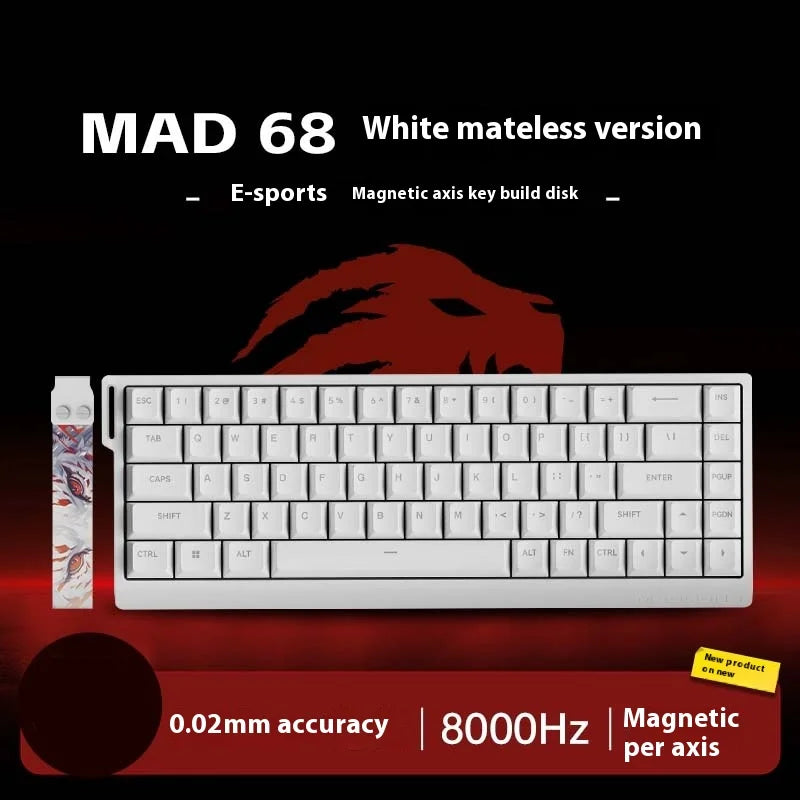 MADLIONS MAD 60HE/68HE Magnetic Switch Keyboard Rapid Trigger Wired Gaming Keyboard Hot Swap Customized Keyboard Gamer Accessory