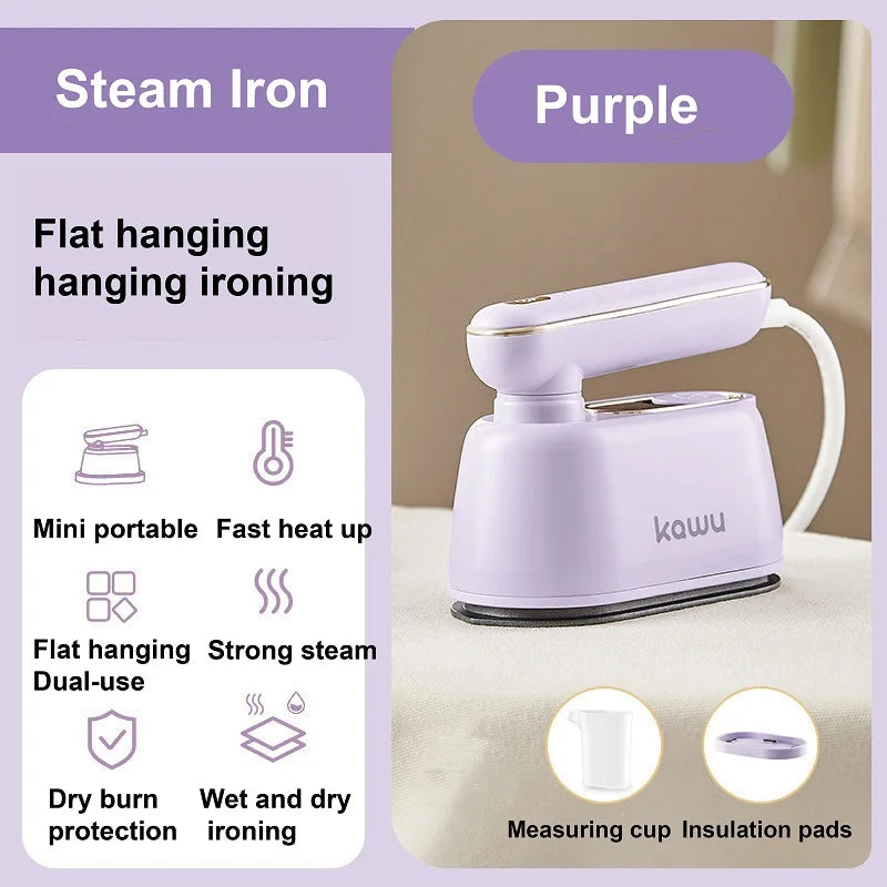 1000W Handheld Garment Steamer Home Fast Clothing Steam Iron Mini Fold Electric Iron Portable Travel Wet Dry Iron Machine