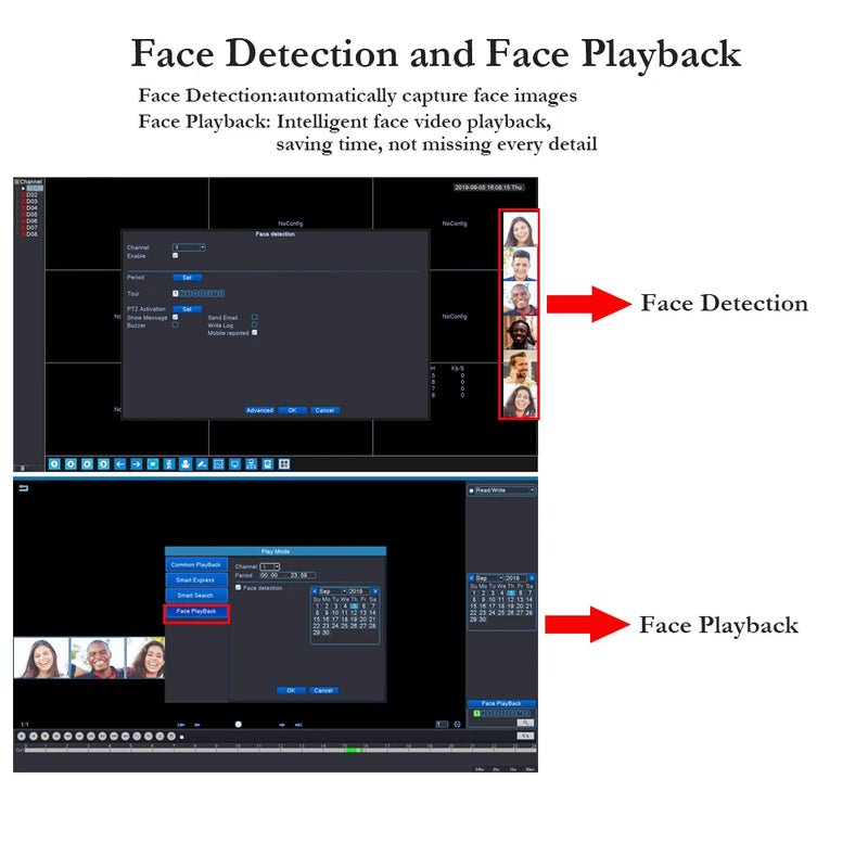 Gadinan Face Detection POE NVR Security System Kit P2P Motion Detection 10CH HD 5MP Audio CCTV Video Surveillance IP Camera Set