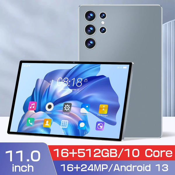 Boost Your Productivity with S23U Dual SIM Tablet: 11-inch HD Screen, Android 13, 16GB Memory, 12000mAh Battery and GPS