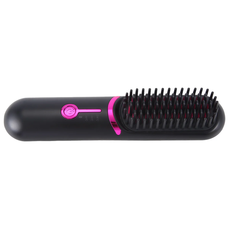 Electric Hair Brushes Wireless Hair Straightener Brush for Portable Rechargeable Hair Straightener Cordless Heating Comb