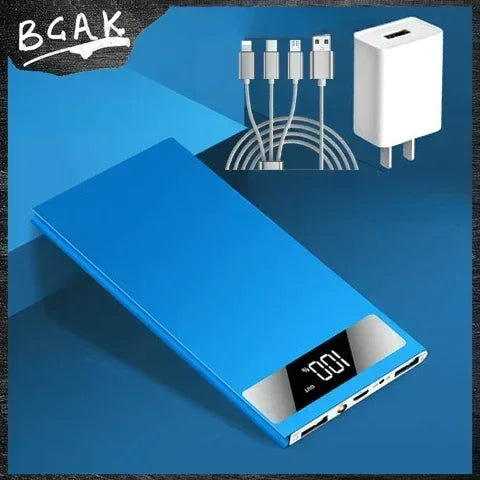 Universal Large capacity power bank rated 10000mAh Android ultra-thin mobile phone universal mobile power bank BCAK