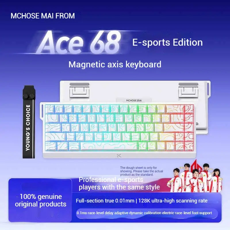 Mchose Ace 60 Pro Valorant Magnetic Mechanical Keyboard Esports Game Performance Beast 0.02mm Accuracy 0.125ms Delay  Fury Mode